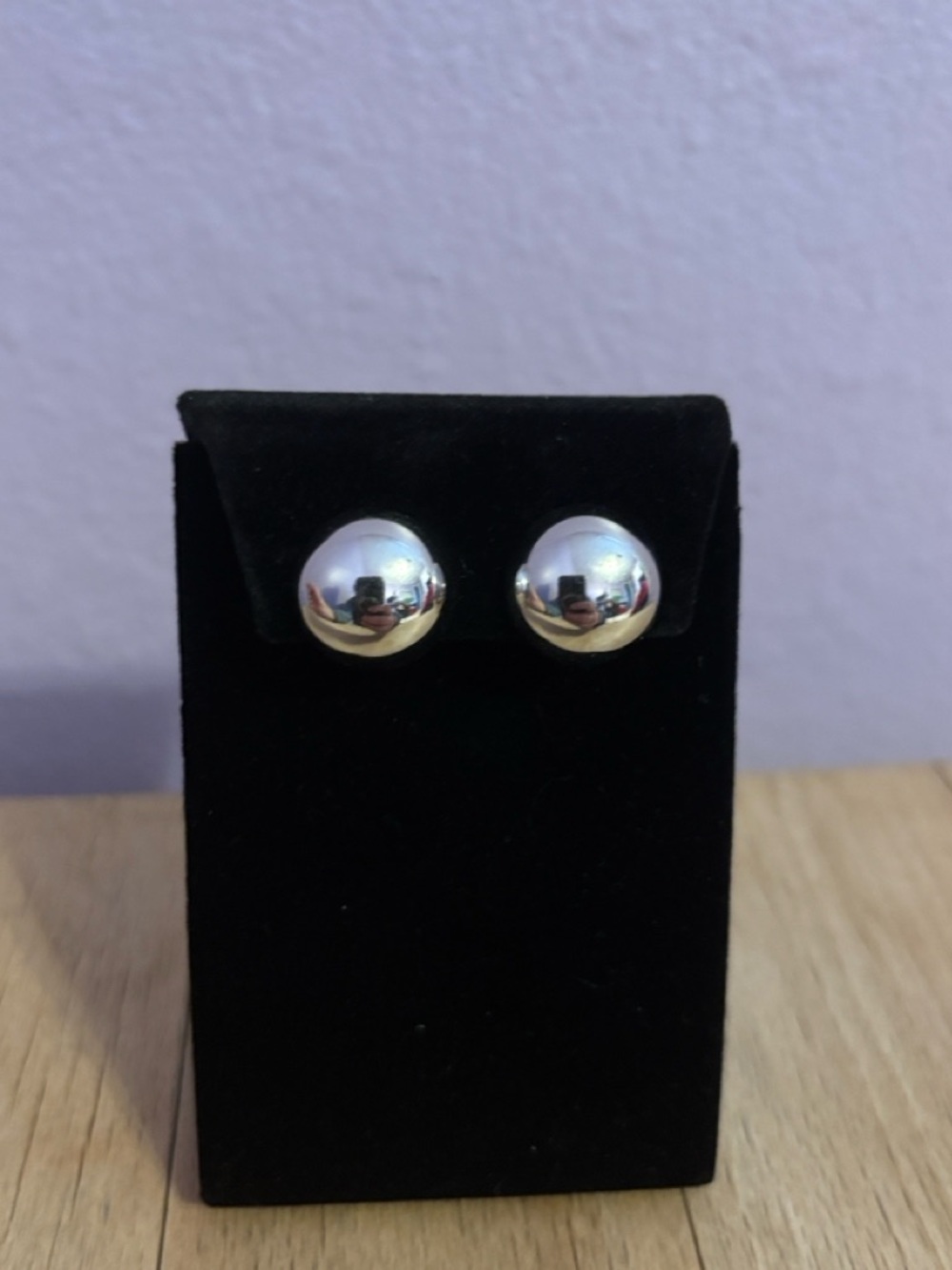 Classic Brushed Silver Dome Button Clip-On Earrings